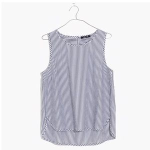Madewell striped tank top